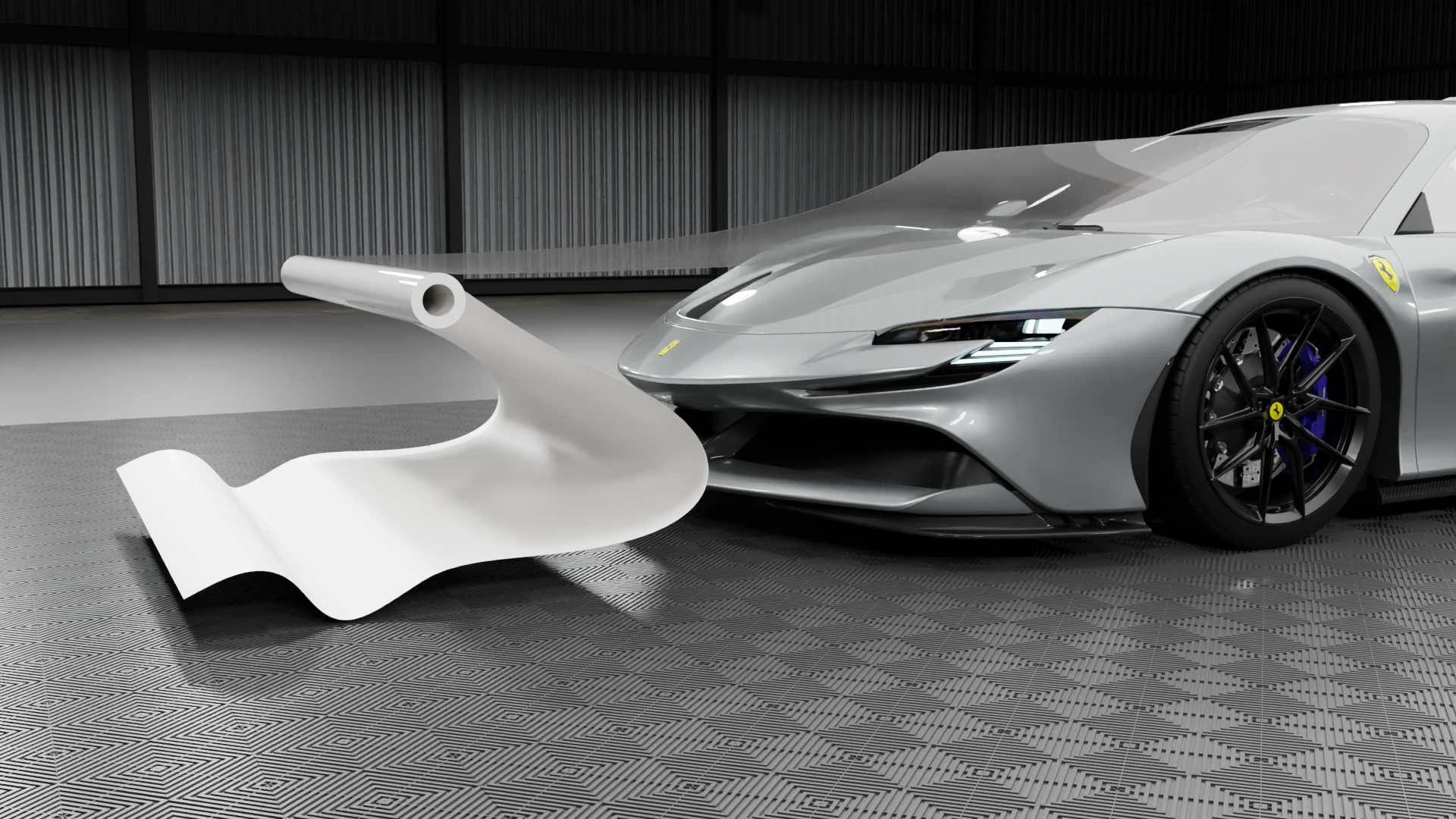 Film de protection carrosserie Forged PPF posé sur une Ferrari