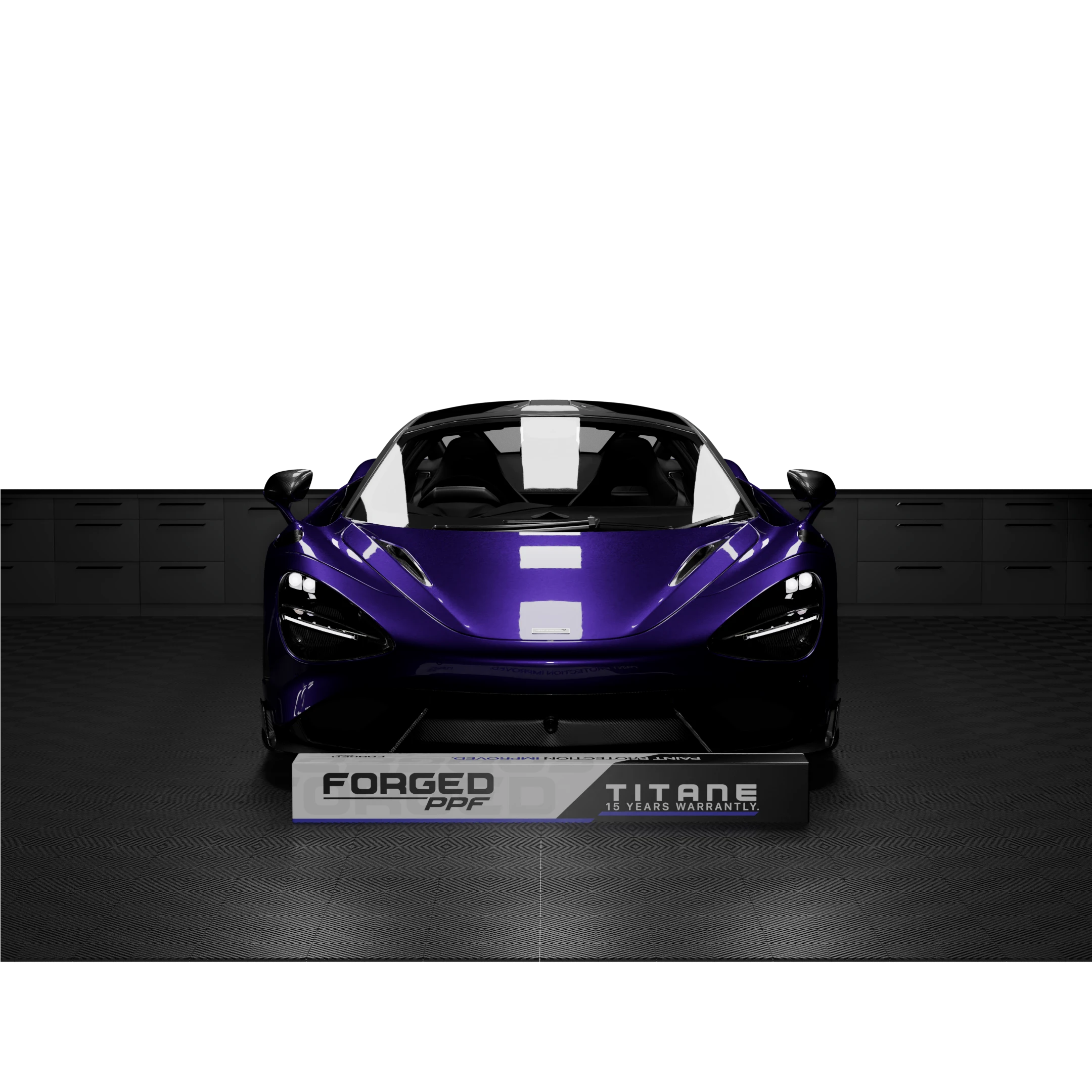 McLaren protégée par le film Titane Forged PPF